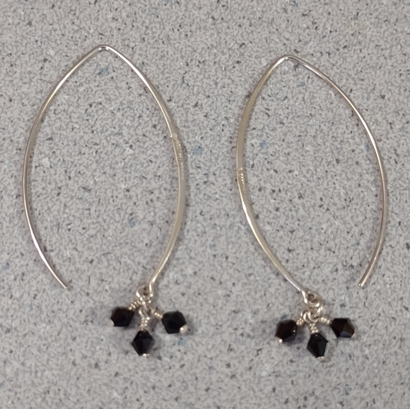 Silpada Jewelry - Sterling+Black Bead Earrings